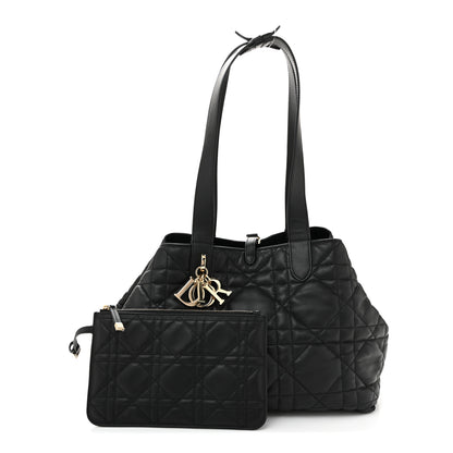 Christian Dior Calfskin Macrocannage Medium Toujours Black 3 of 10