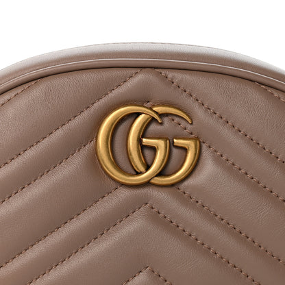 Gucci Calfskin Matelasse GG Marmont Belt Bag  85 34 Porcelain Rose 8 of 12