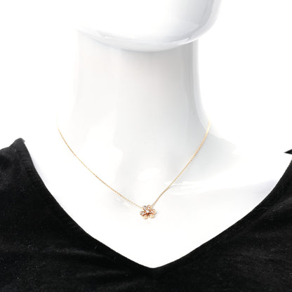 Van Cleef & Arpels 18K Yellow Gold Diamond Mini Frivole Pendant Pave Necklace 2 of 7