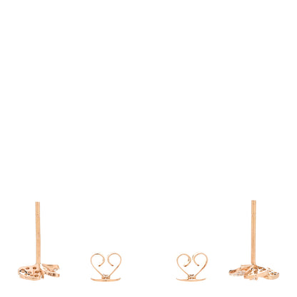 Anita Ko 18K Rose Gold Diamond Flower Stud Earrings 3 of 5