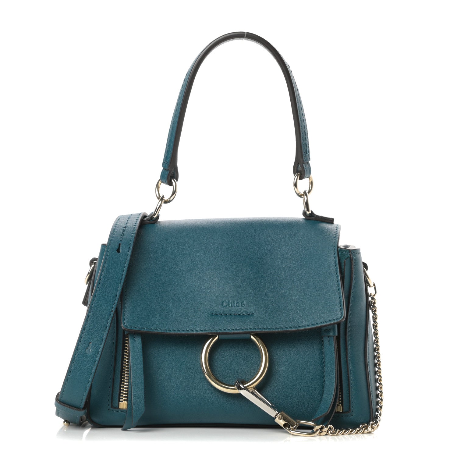 Chloe Calfskin Mini Faye Day Shoulder Bag Navy Ink 1 of 11