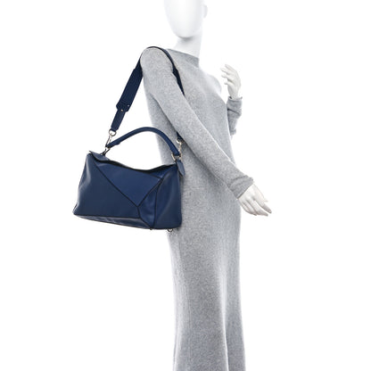Loewe Calfskin Large Puzzle Bag Marine 2 of 18