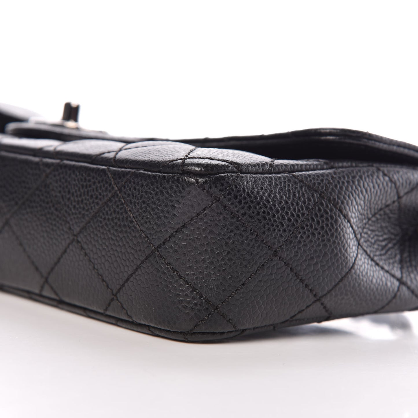 Caviar Quilted East West Flap Black