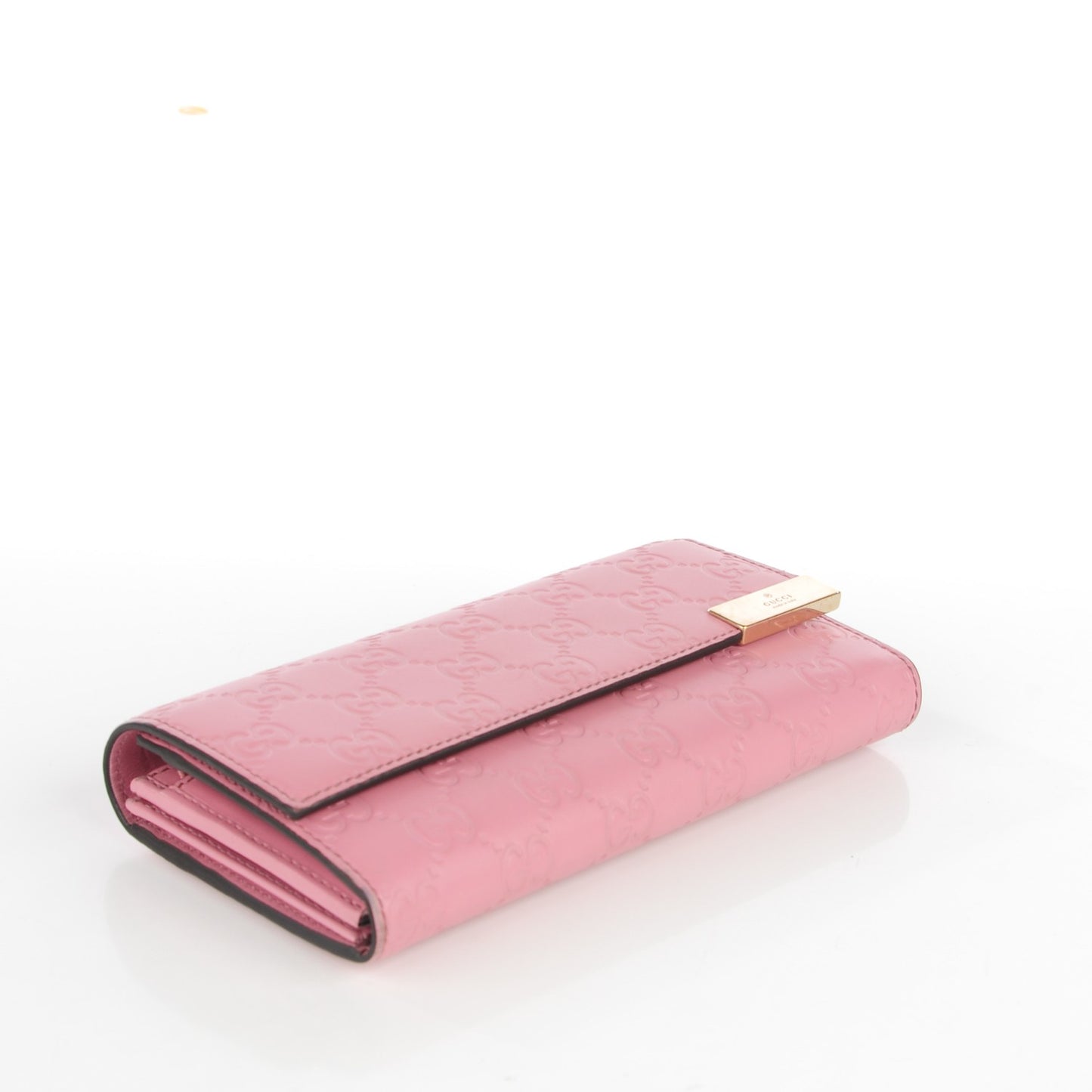 Guccissima Signature Dice Chain Wallet Carmine Rose