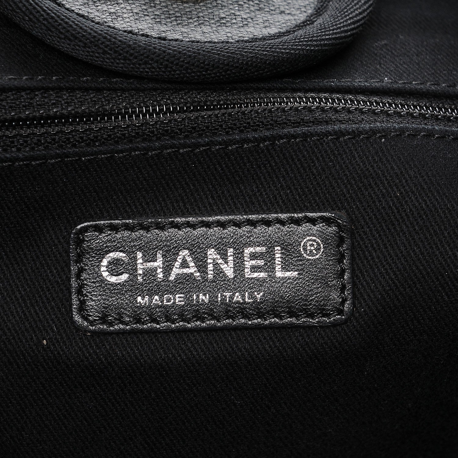 Chanel Canvas Deauville Large Tote Grey 7 of 8