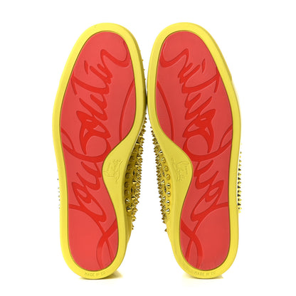Christian Louboutin CHRISTIAN LOUBOUTIN Veau Velours Mens Louis Orlato Flat Spikes Sneakers 41.5 Cubiste 5 of 15