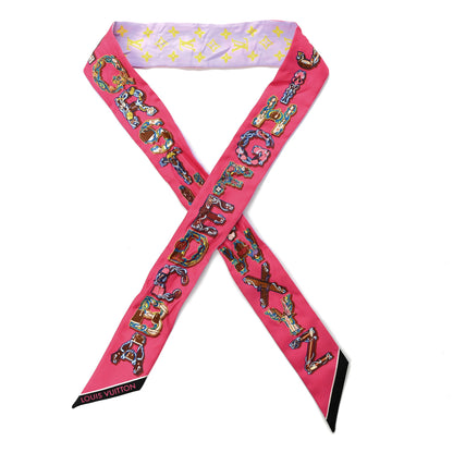 Louis Vuitton Silk Monogram LV And Me BB Bandeau Rose Pop 1 of 3