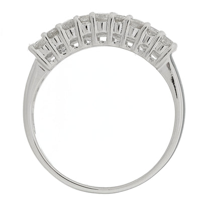 Parker & West by FASHIONPHILE 14K White Gold Diamond 1.71ctw Five Row Round Princess Cut Band Ring 54 7 6 of 9