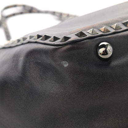 Valentino Garavani Vitello Medium Rockstud Tote Black 11 of 12