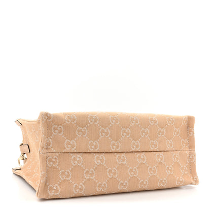 Gucci Denim Ophidia GG Monogram Tote Medium Light Beige 5 of 13