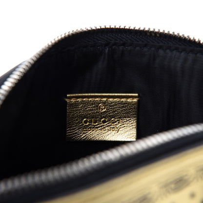 Gucci X SEGA Calfskin GUCCY Stars Mini Dome Shoulder Bag Gold 8 of 10