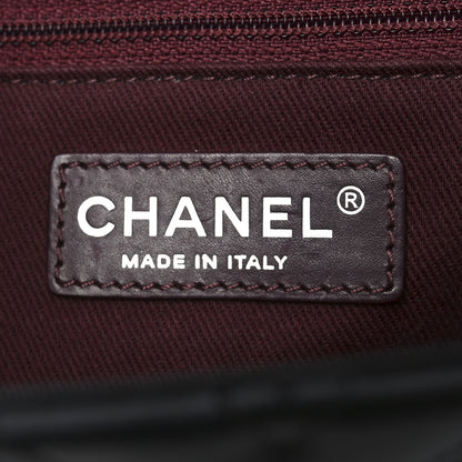 Chanel Lambskin Chevron Quilted Double Stitch Jumbo Double Flap Black 6 of 10