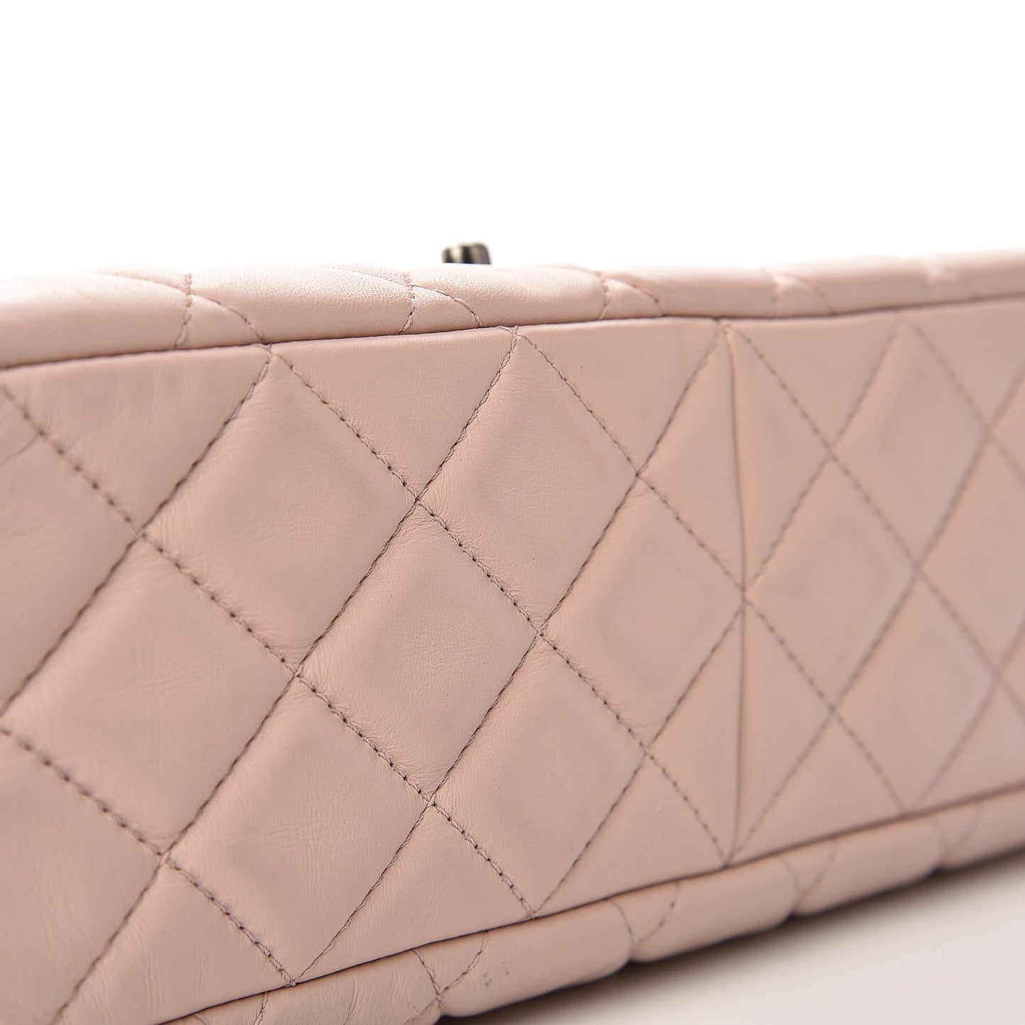 Lambskin Large Around Pockets Flap Light Pink