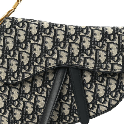 Christian Dior Oblique Saddle Bag Blue 8 of 10