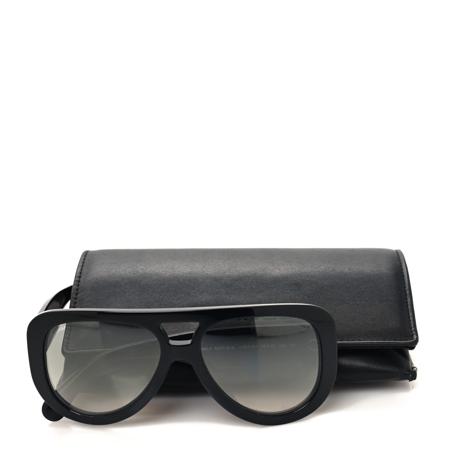 Chanel Resin Polarized Sunglasses 5423-B-A Black 9 of 9
