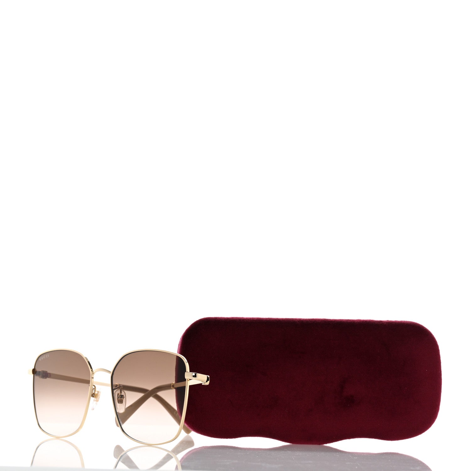 Gucci Square Frame GG1146SK Sunglasses Gold 8 of 8