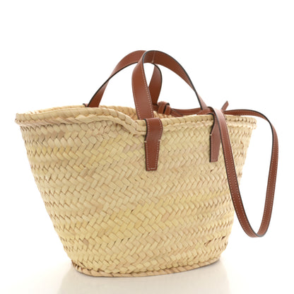 Celine Raffia Calfskin Triomphe Teen Panier Tan 3 of 9