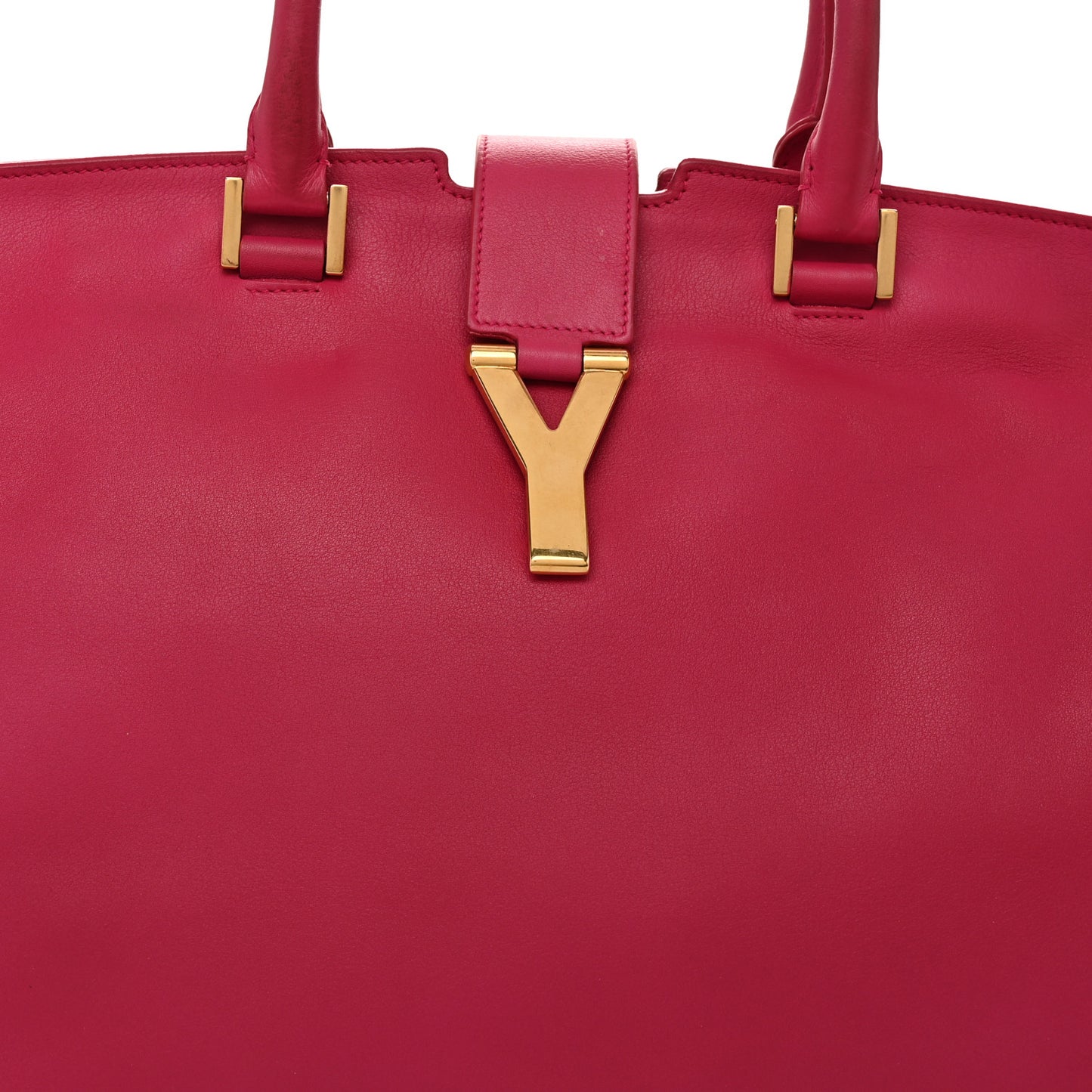 Calfskin Medium Classic Y Cabas Fuchsia