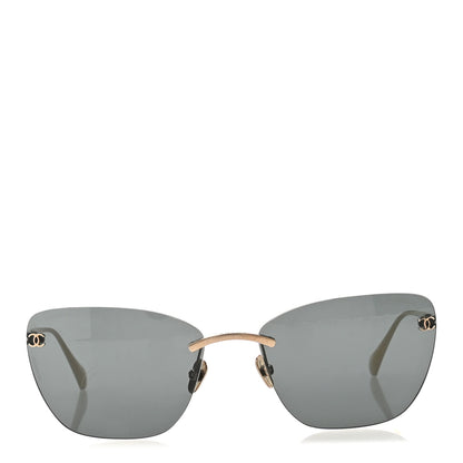 Chanel Titanium Cat Eye CC Sunglasses 4286-T Gris Clair 2 of 8