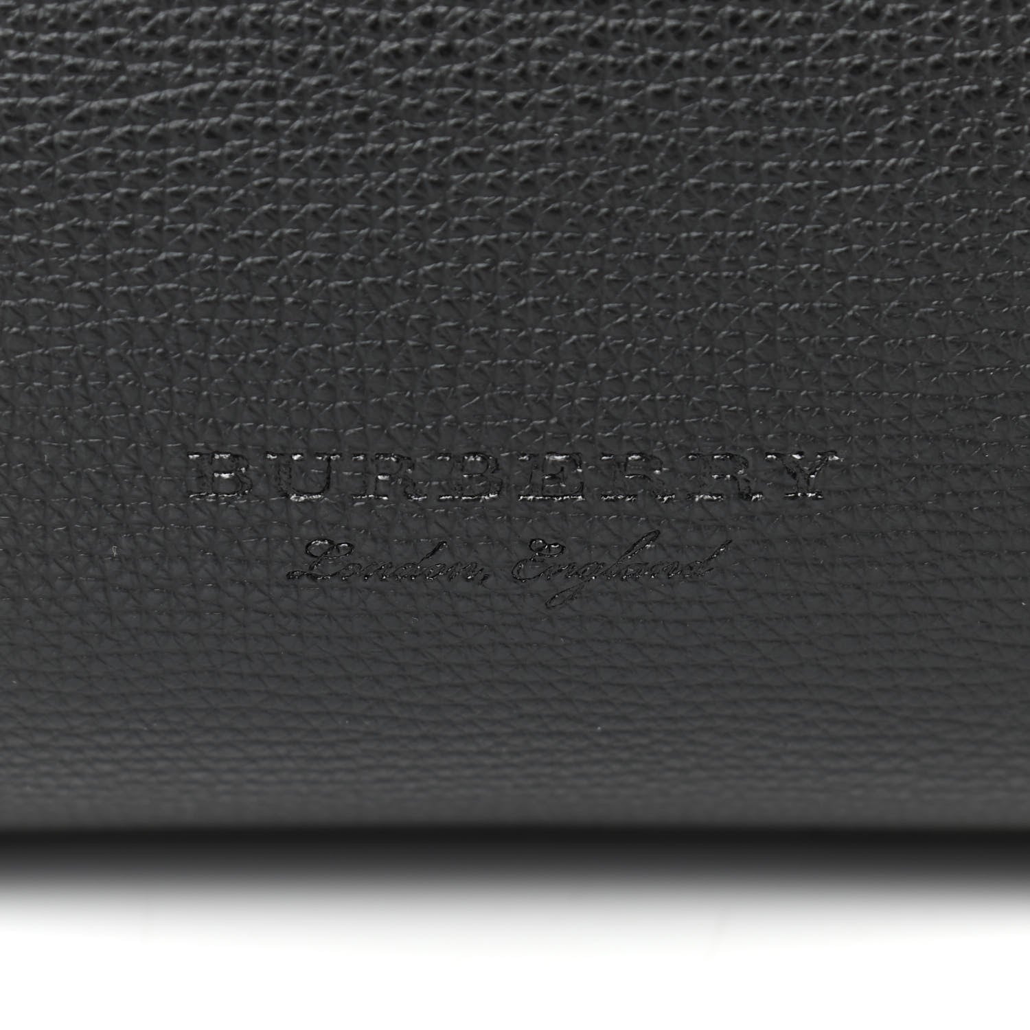 Burberry Grainy Calfskin Haymarket Check Small Reversible Tote Black 8 of 12