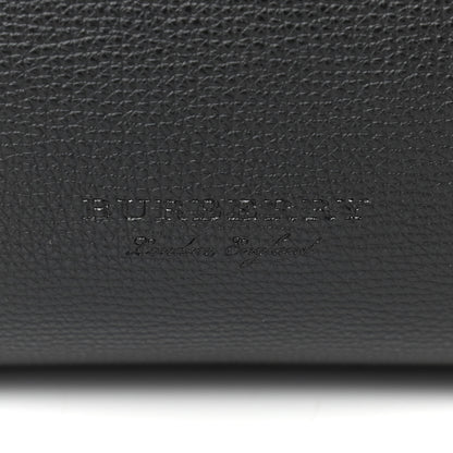 Burberry Grainy Calfskin Haymarket Check Small Reversible Tote Black 8 of 12
