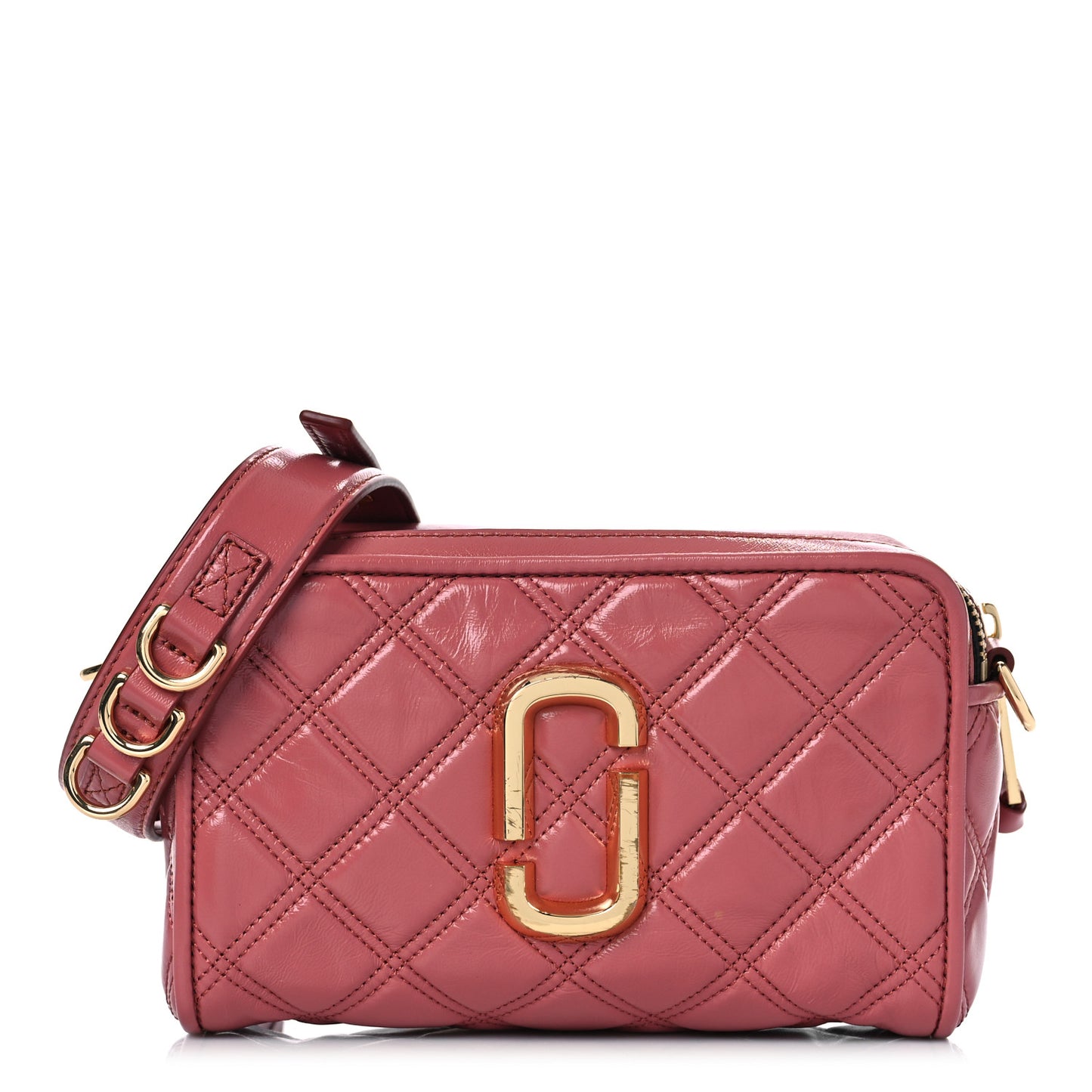 Calfskin Quilted The Softshot 21 Bag Santa Fe Red