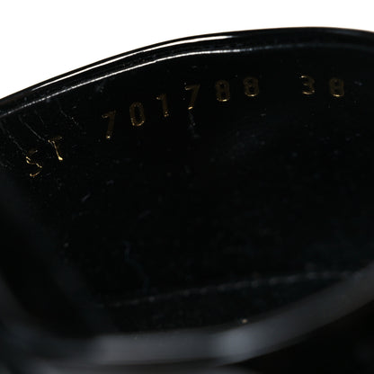 Saint Laurent Vernice Grupy Sexy 95 Tanouk Platform Sandals 38 Black 9 of 10