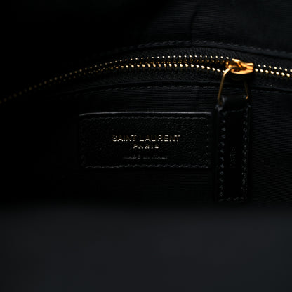 Saint Laurent Lambskin Matelasse Monogram Joe Backpack Cream 7 of 10