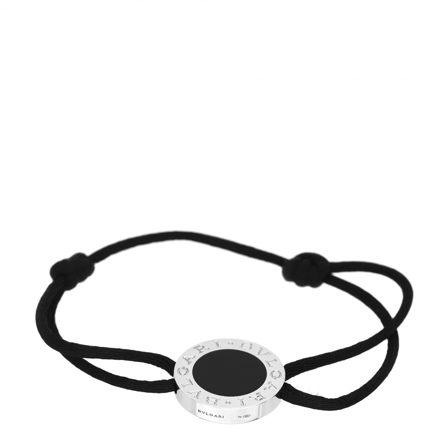 Bulgari Sterling Silver Enamel Adjustable Bracelet 2 of 4