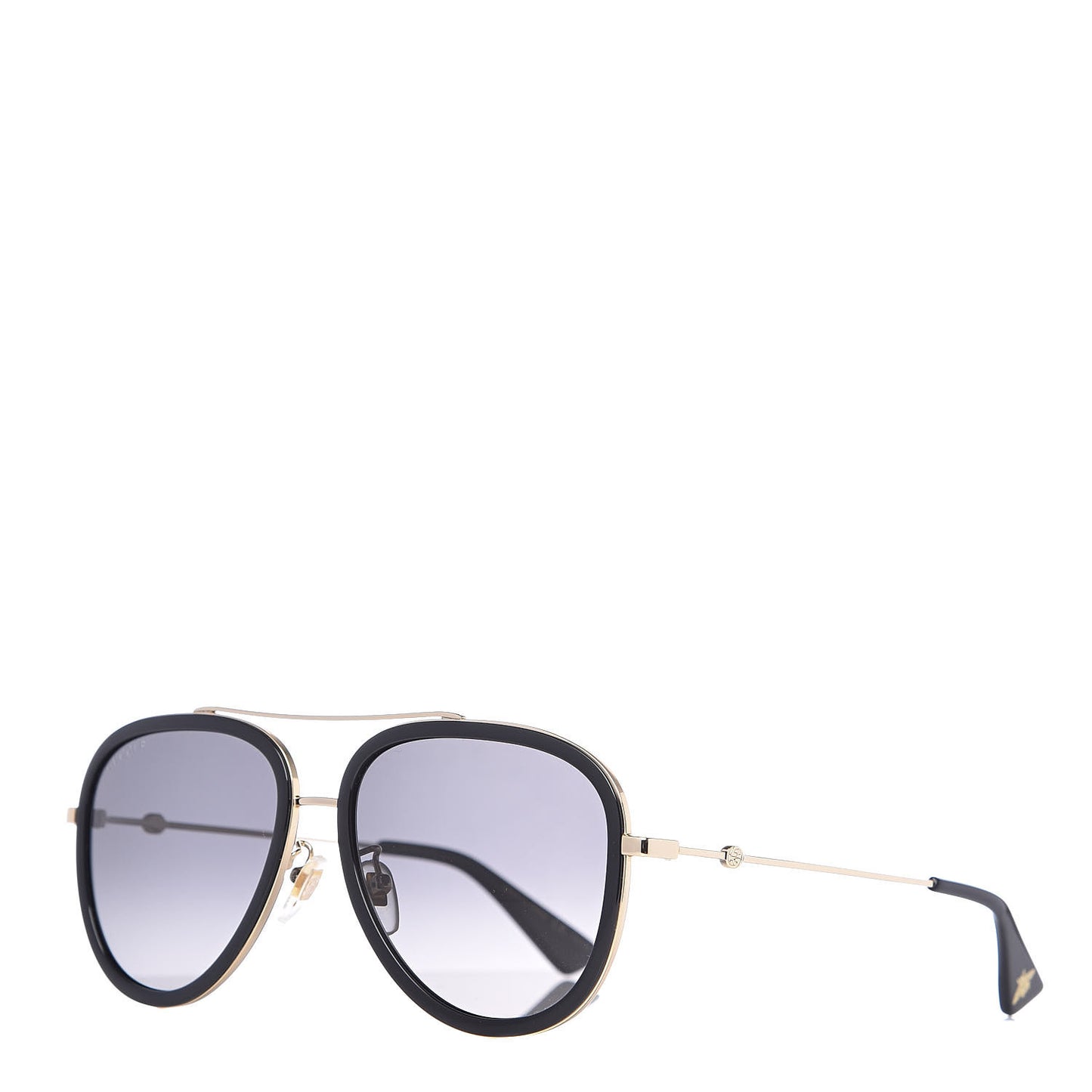 Aviator Sunglasses GG0062S Black Gold