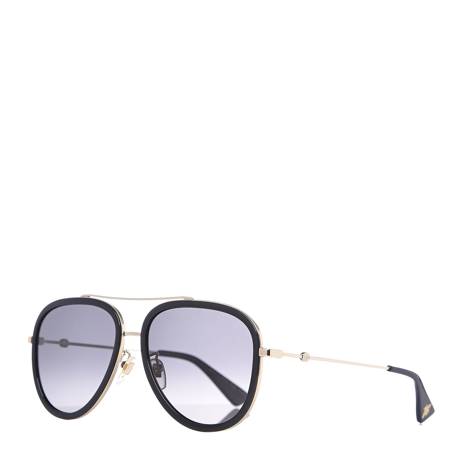 Gucci Aviator Sunglasses GG0062S Black Gold 1 of 8