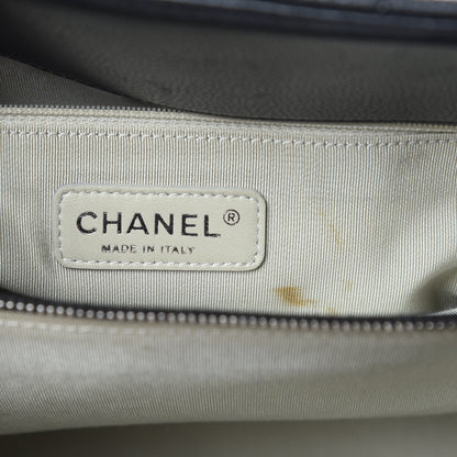 Chanel Caviar Quilted CC Timeless Soft Tote Black 6 of 13