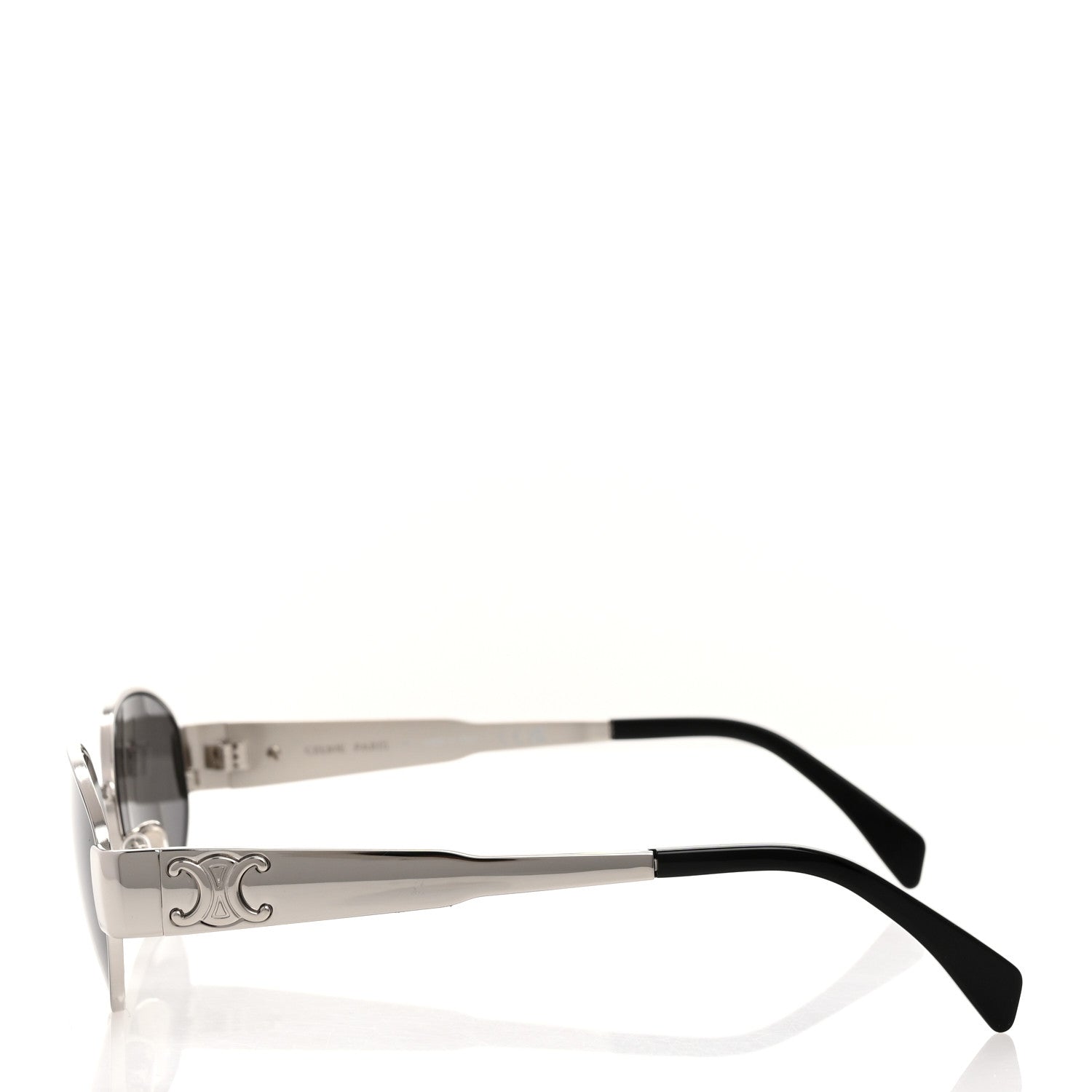 Celine Metal Triomphe 01 Sunglasses CL40235U Silver Black 3 of 7