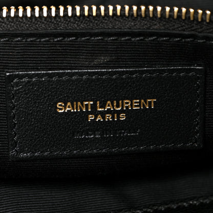Saint Laurent Lambskin Quilted Maxi Icare Shopping Tote Black 8 of 20