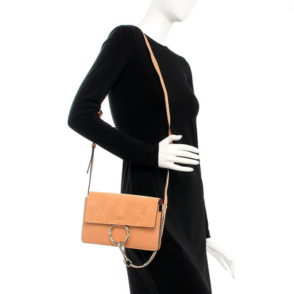 Chloe Suede Calfskin Small Faye Shoulder Bag Blushy Pink 2 of 9