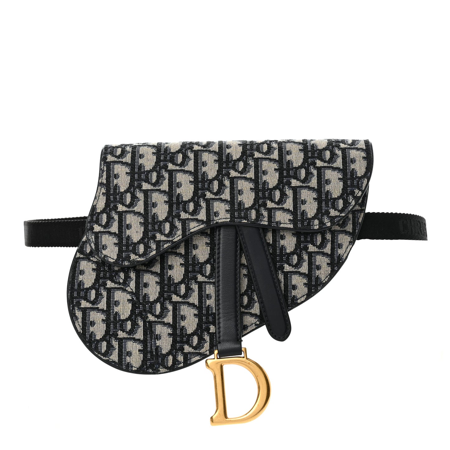 Oblique Saddle Belt Pouch Blue