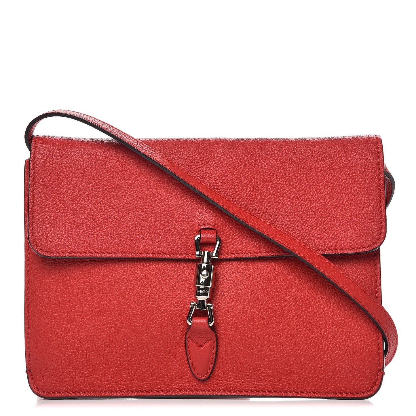 Grand Prix Calfskin Jackie Convertible Shoulder Bag Hibiscus Red