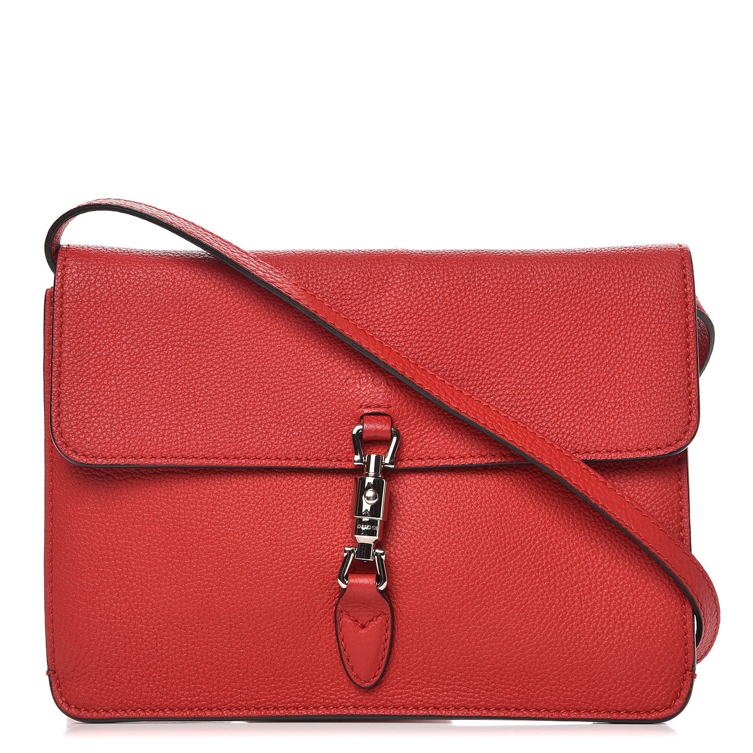 Gucci Grand Prix Calfskin Jackie Convertible Shoulder Bag Hibiscus Red 1 of 8