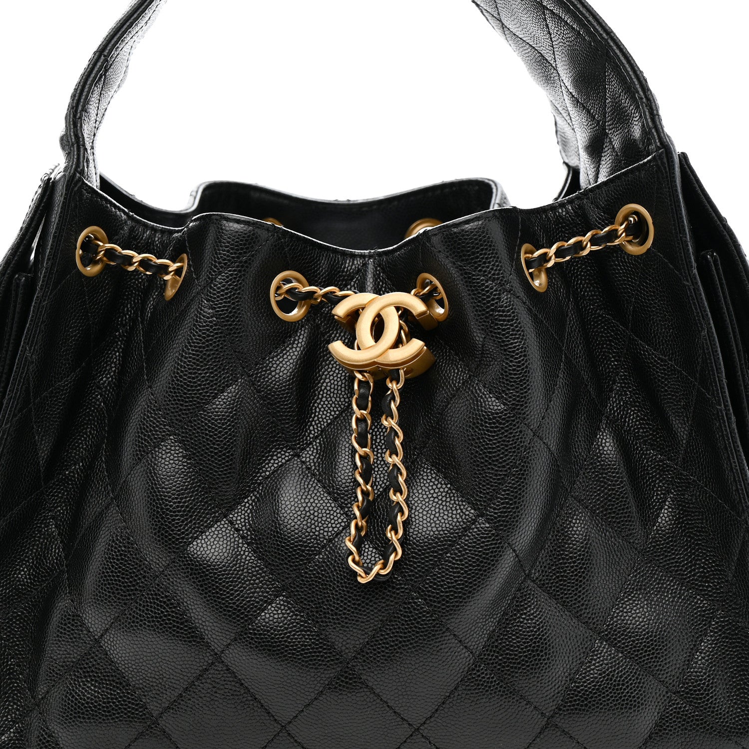 Chanel Caviar Quilted Small Chanel 25 Handbag Black Black 8 of 12