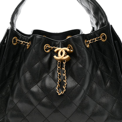 Chanel Caviar Quilted Small Chanel 25 Handbag Black Black 8 of 12
