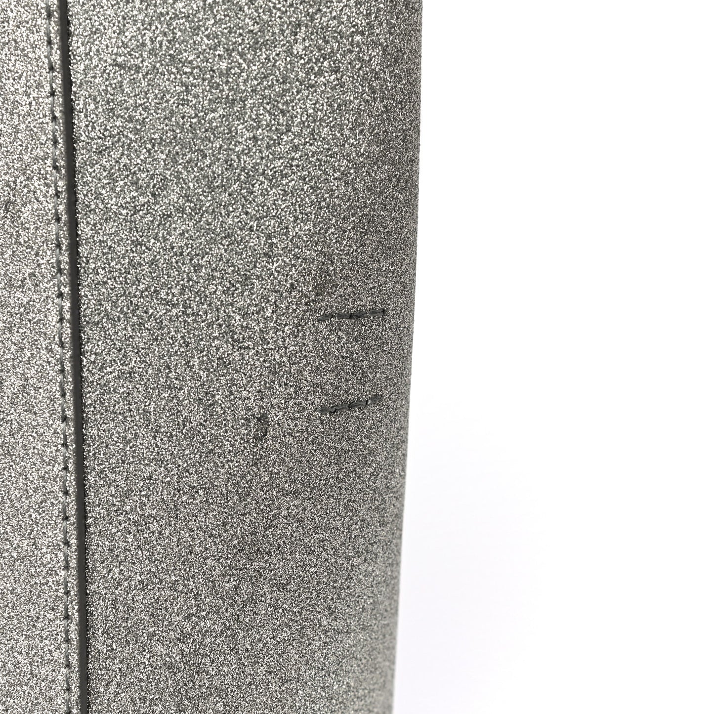 Glitter Calfskin XXS Everyday Tote Silver
