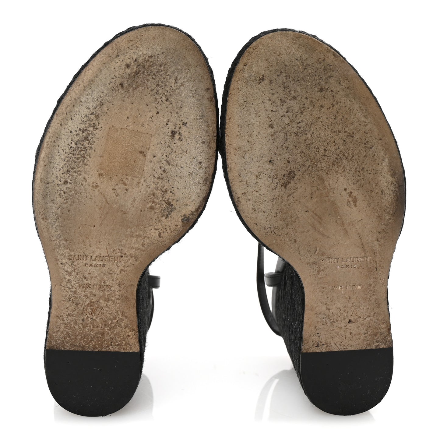 Calfskin Cassandra Espadrille 105 Wedges 37.5 Black