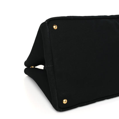 Prada Canvas Large Canapa Logo Tote Black 8 of 9
