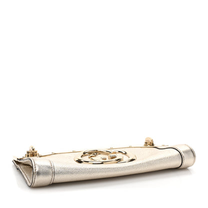 Gucci Metallic Calfskin Britt Clutch Gold 4 of 11