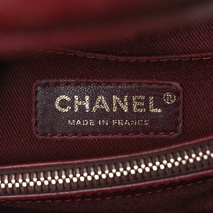 Chanel Grained Calfskin Small Neo Executive Shopper Tote Burgundy 6 of 11