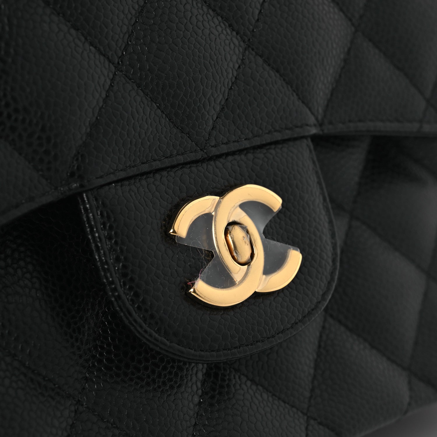 Chanel Caviar Quilted Jumbo Double Flap Black 20 of 27