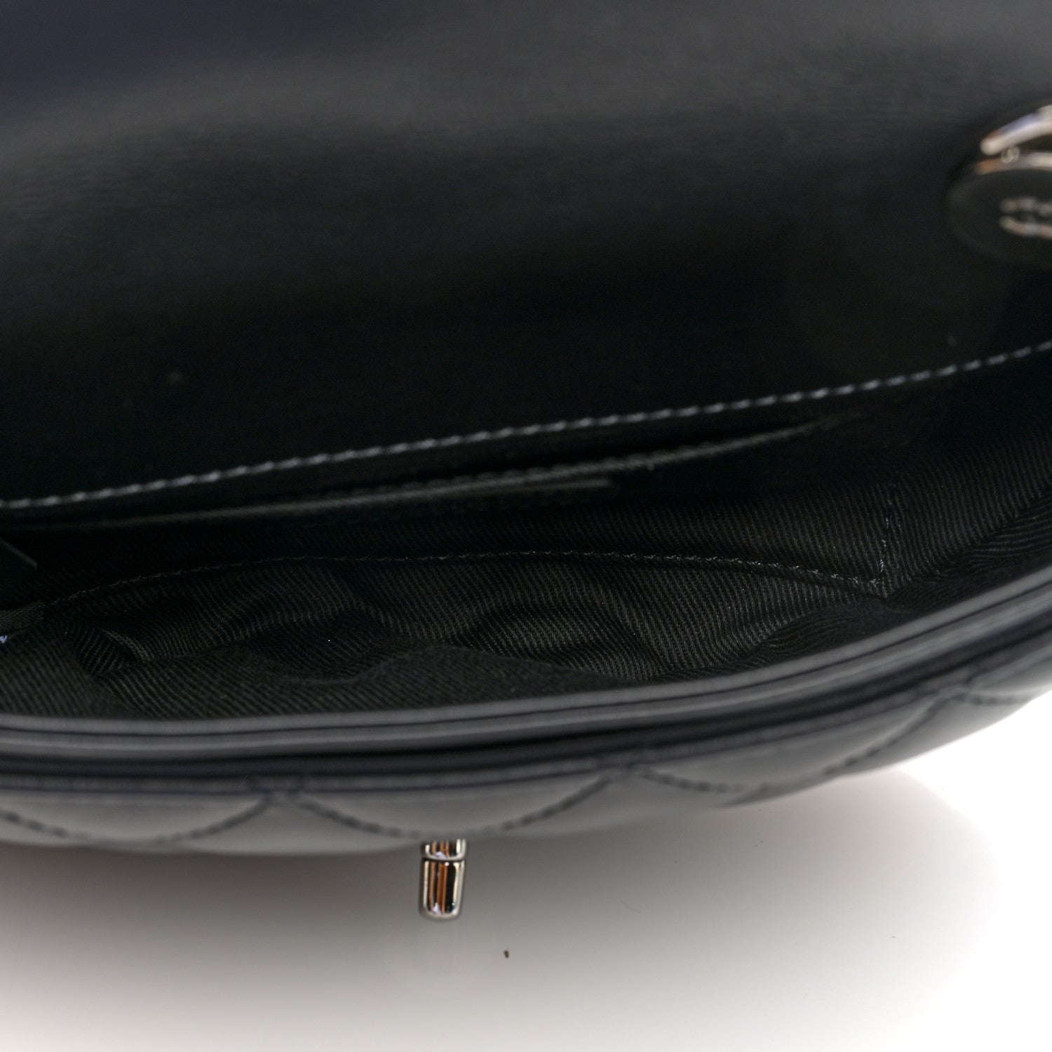 Chanel Calfskin Quilted CC Uniform Flap Belt Bag Black 5 of 9