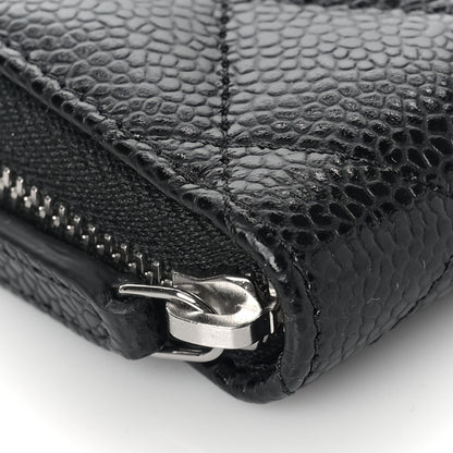 Chanel Caviar Quilted Zip Coin Purse Black 8 of 10
