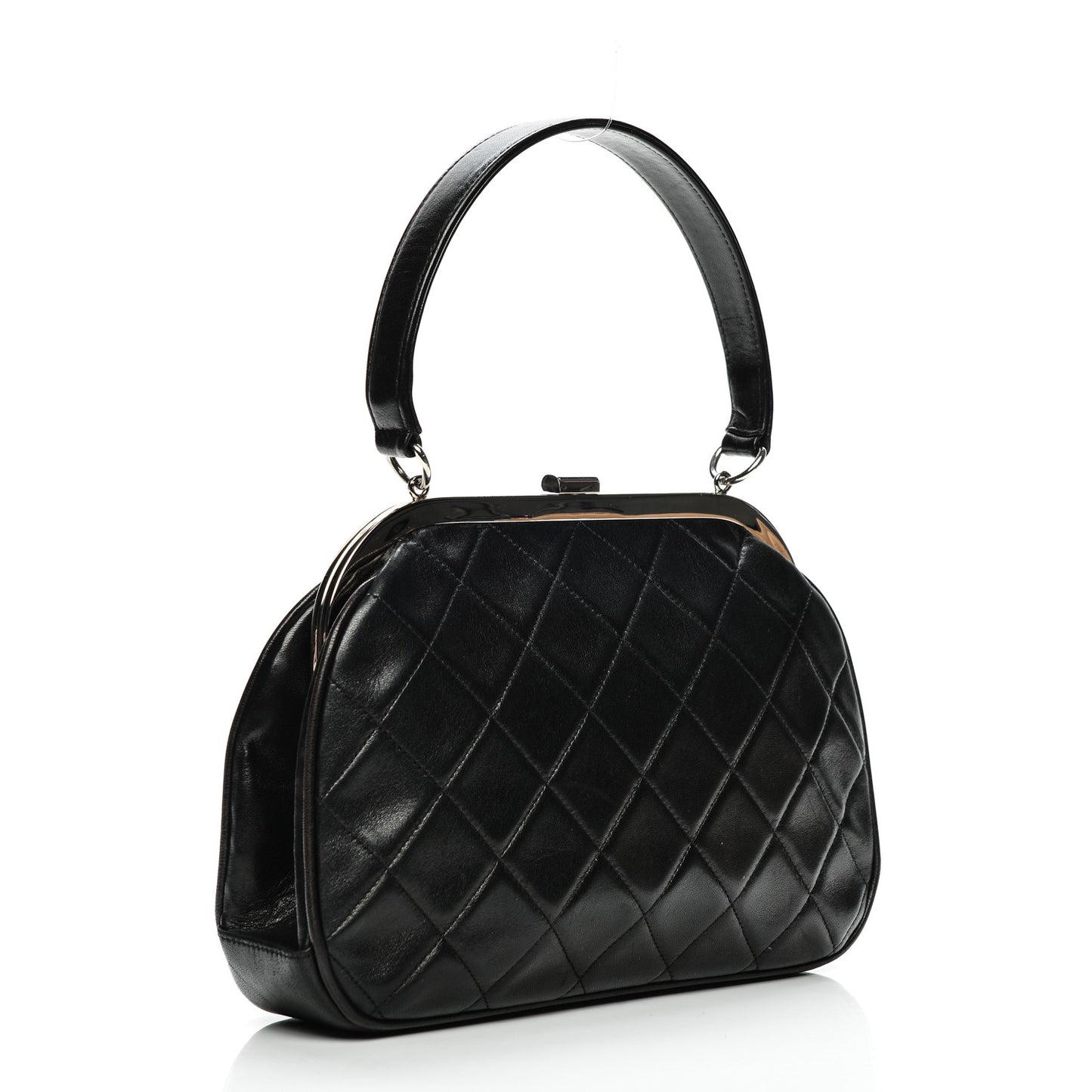 Lambskin Small Framed Bag Black
