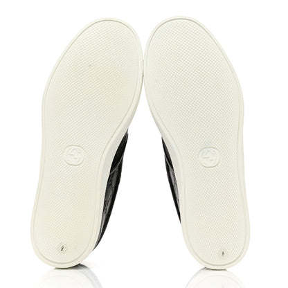 Gucci Calfskin GG Monogram Embossed Perforated Mens Dublin Slip On Sneakers 8 Black 5 of 9